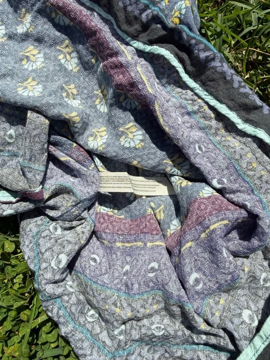 Free People Intimately Rule the World Romper Blue Purple Boho Festival Size S - Picture 8 of 11